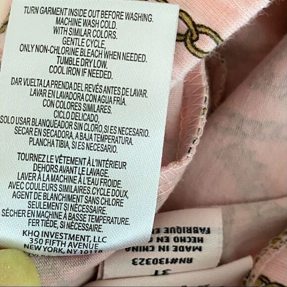 Girls 3T Juicy Couture Pink Chain & Locket Legging - Picture 6 of 6